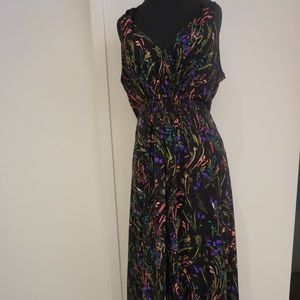 Open back summer floral dress